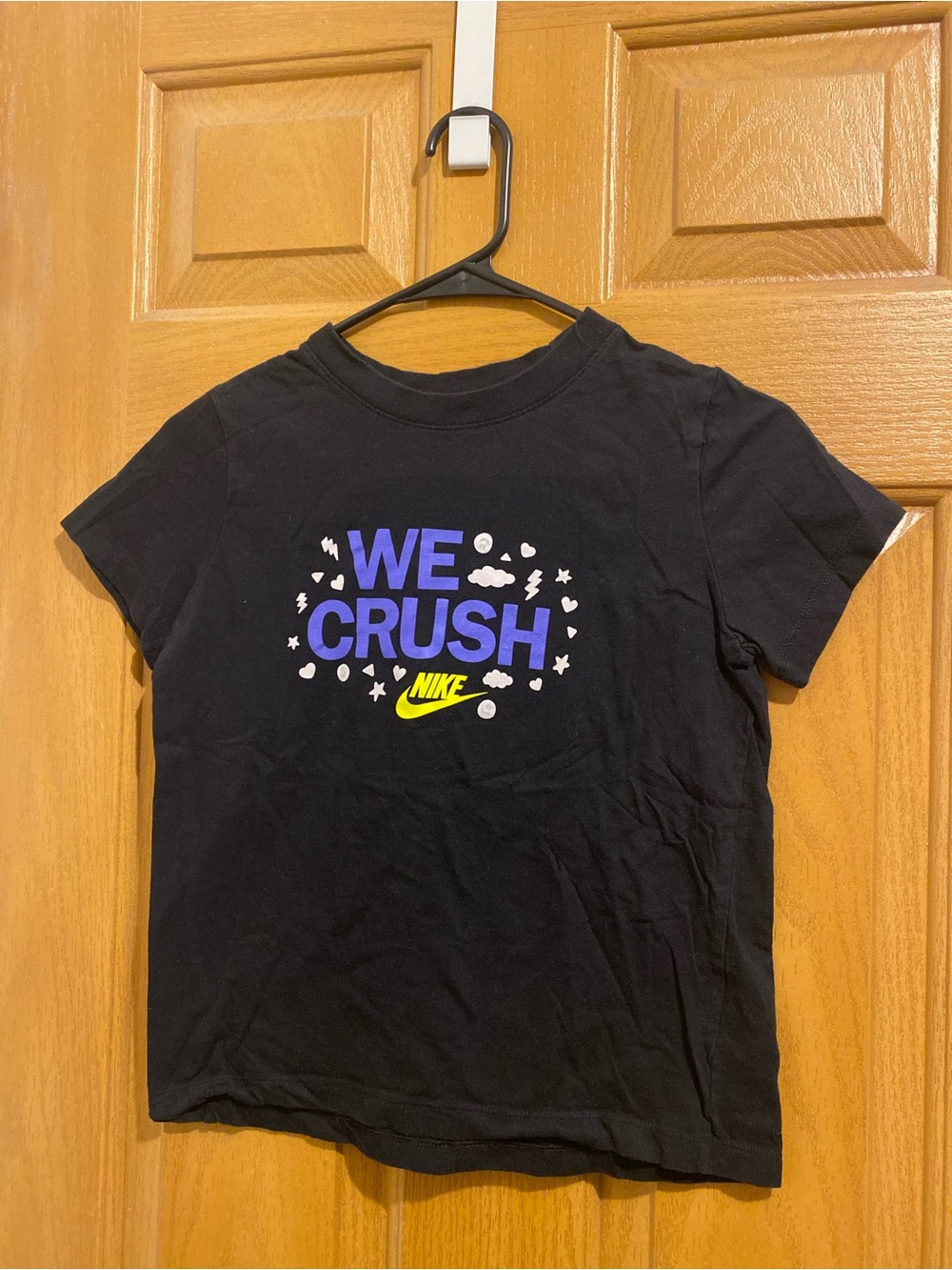 Nike Kids "We Crush" Black Graphic Tee